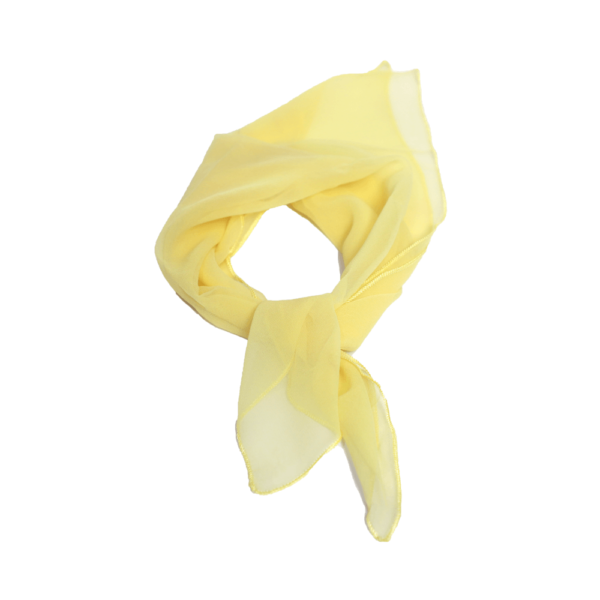 Lemon Retro Chiffon Scarf Square